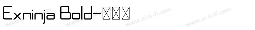 Exninja Bold字体转换